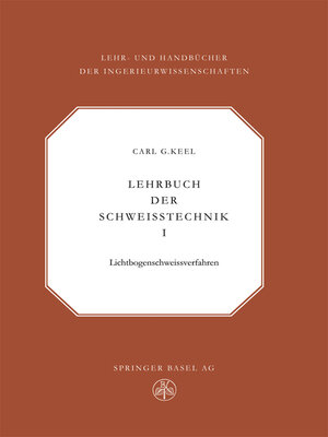 cover image of Lehrbuch der Schweisstechnik
